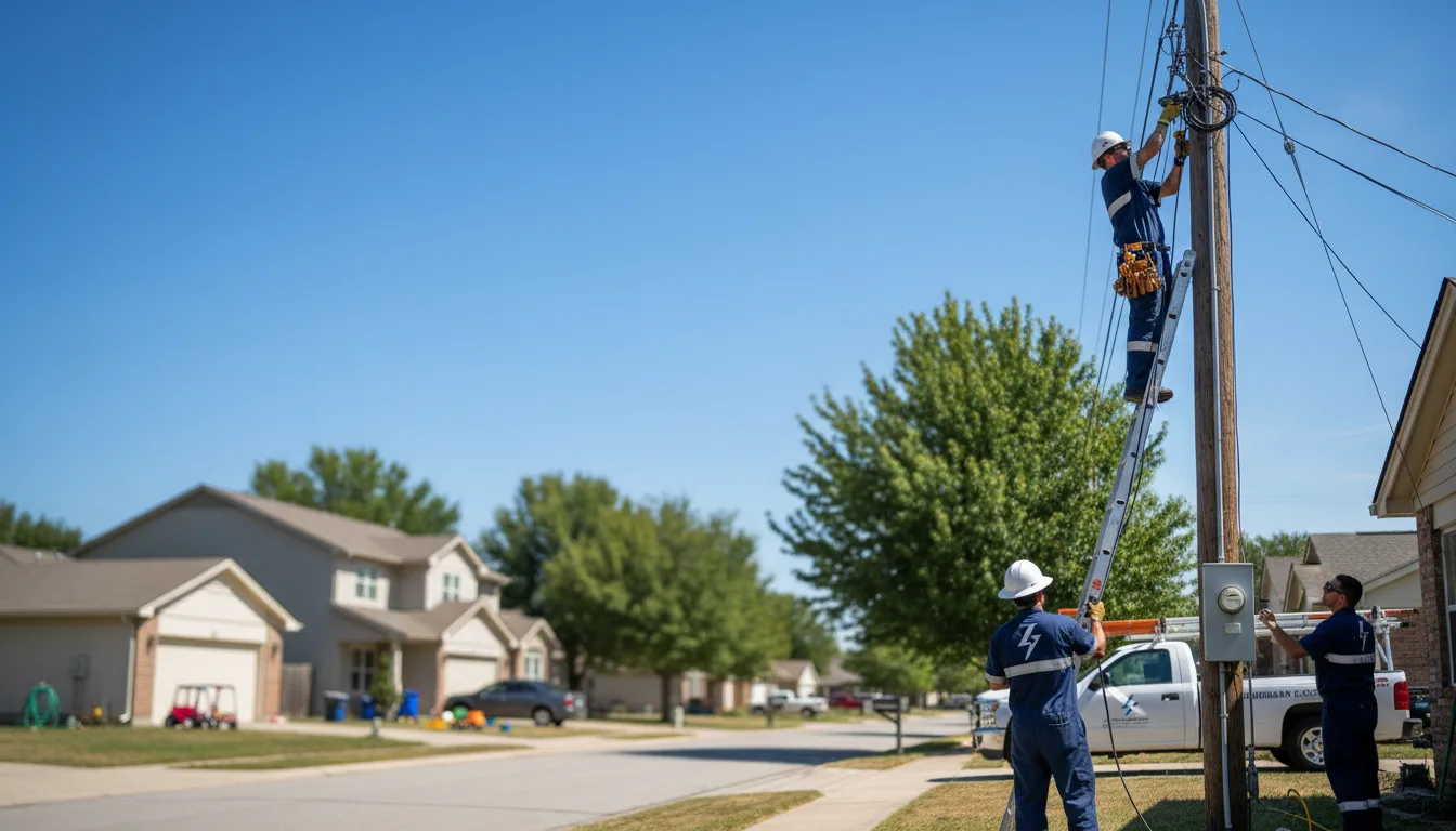 Residential electrician providing installation services in Webster, TX